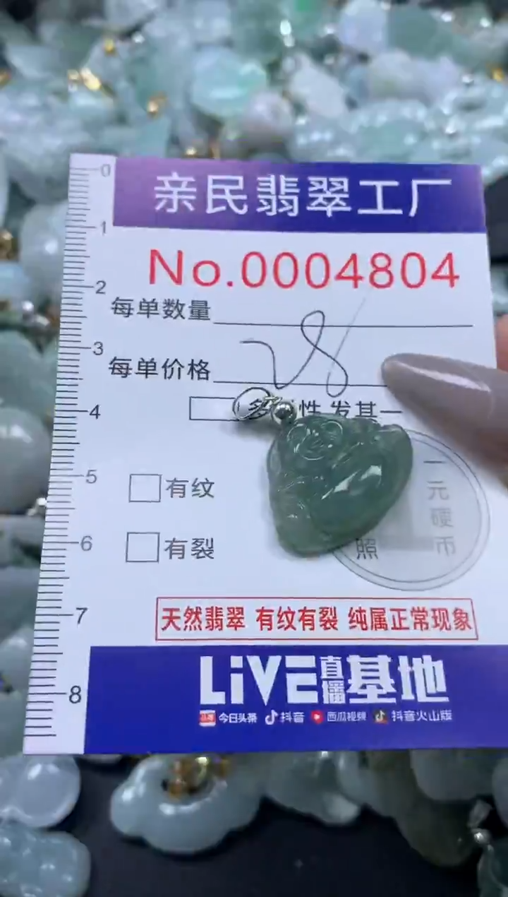 颈饰未镶嵌翡翠4804