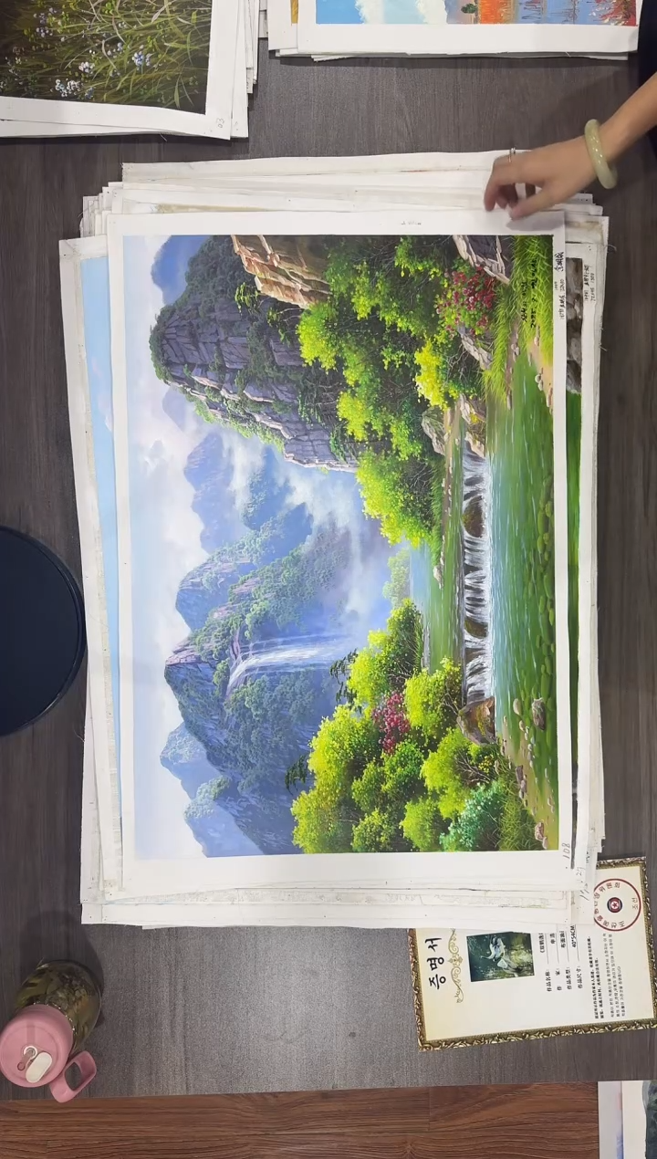 油画【183号】约50*70cm丨朝鲜原创纯手绘孤品油画丨顺丰包邮