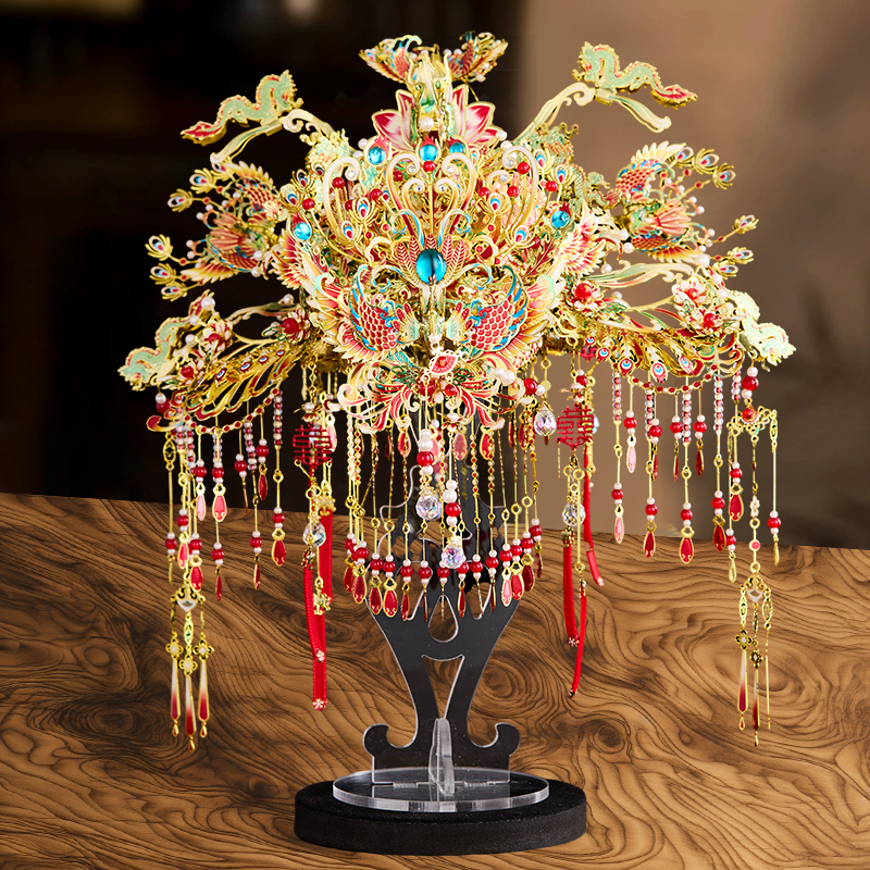 钢达凤冠金属拼图diy手工材料3d立体拼装模型新婚礼物送闺蜜老婆