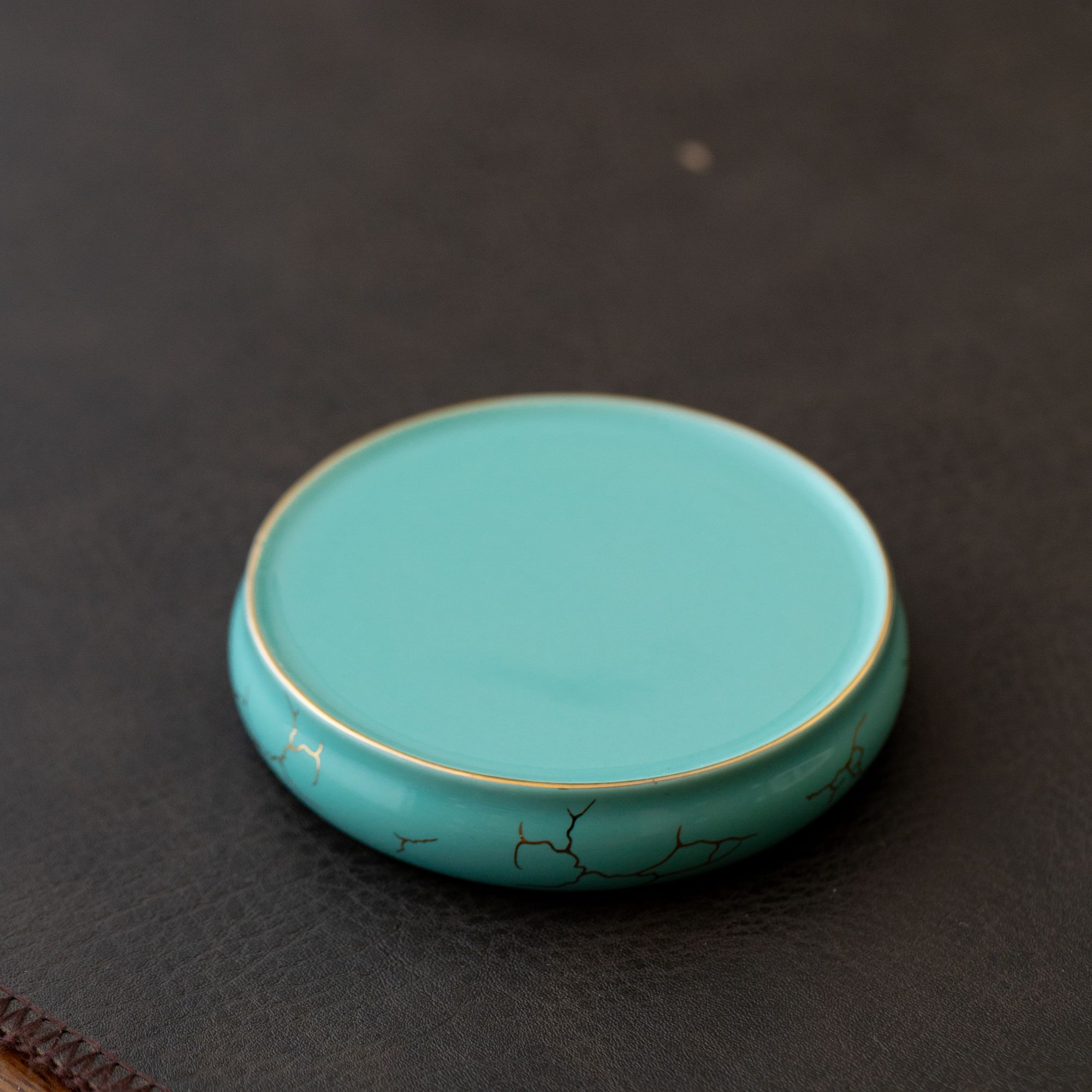 【西泠大咖上新】绿松石金络壶承高档中式茶具HF