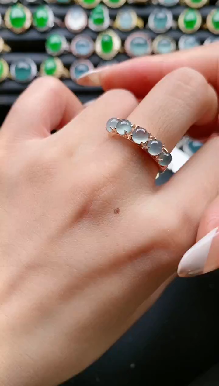 【闪购商品】翡翠戒指银S925镶嵌1111111