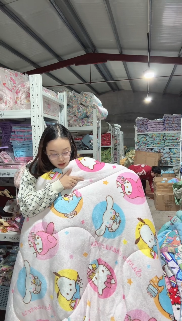 圆圈合集 绒被 200x230 双面 加厚  