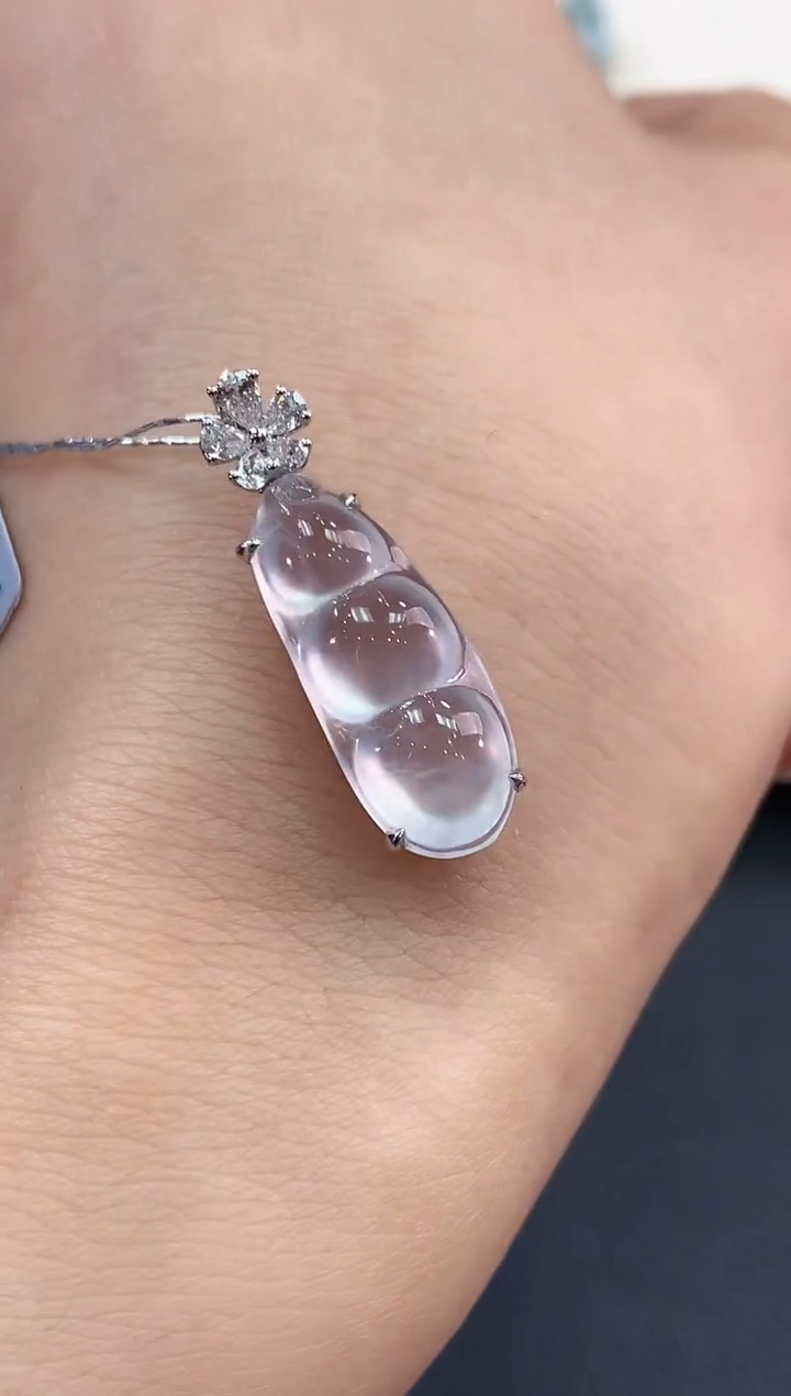 【闪购商品】翡翠吊坠(不含链)18K金镶嵌B254      