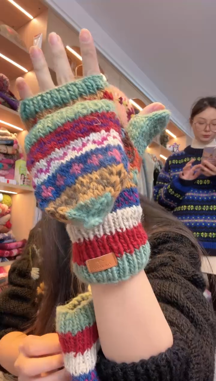 羊毛笑**生415手套