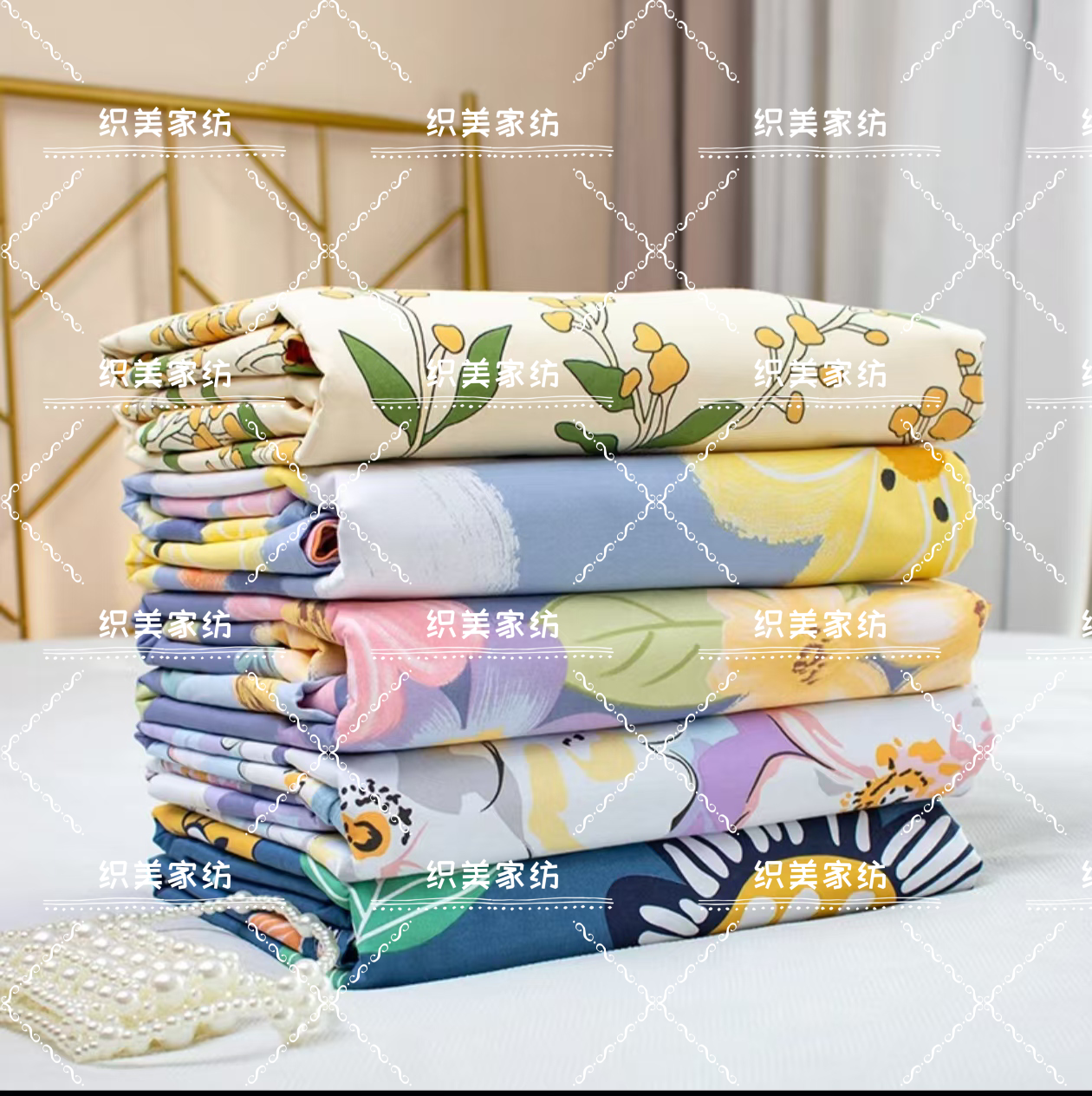 【织美】布料  听主播讲解为准印花