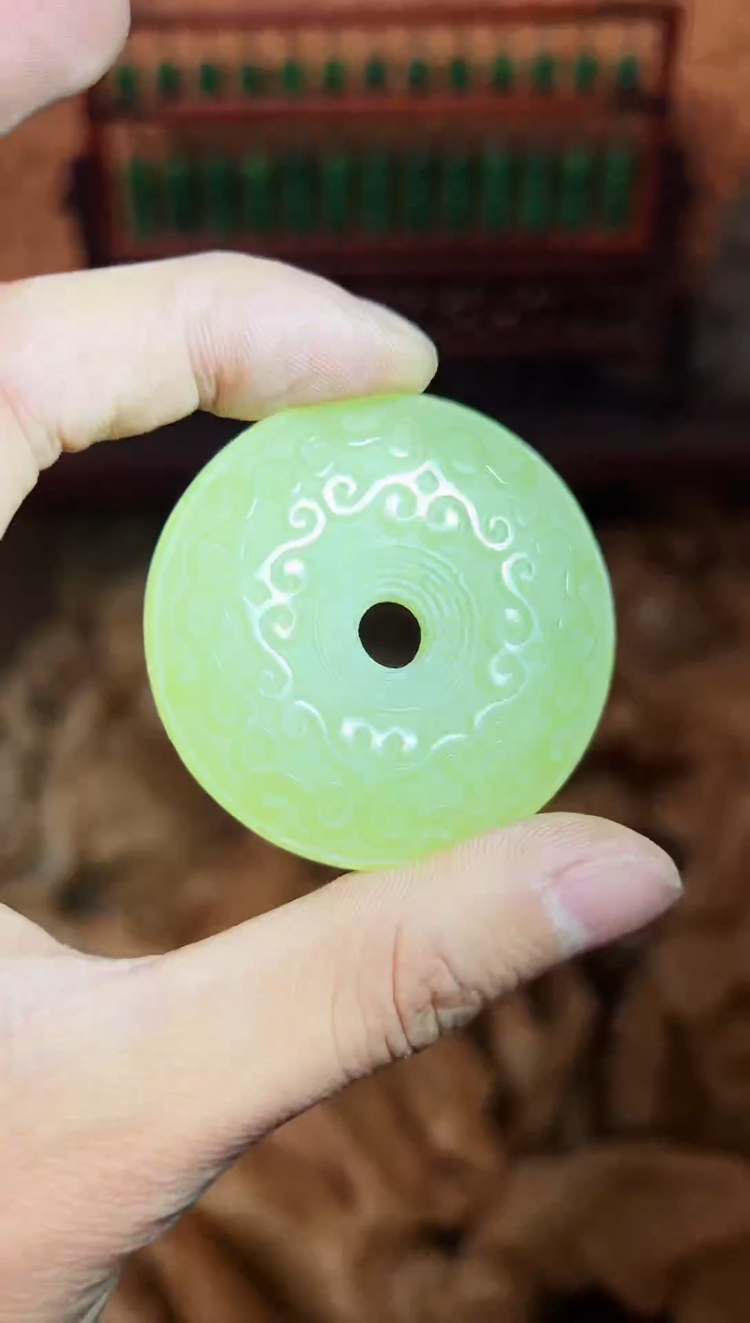 【闪购商品】和田玉挂件未镶嵌 好运来直播专属链接