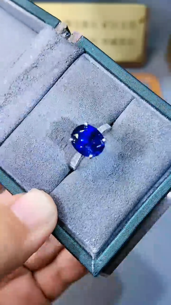 【闪购商品】蓝宝石戒指银S925镶嵌354