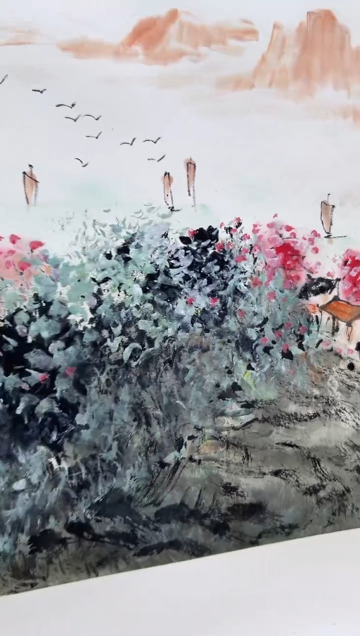 国画刘立荣亲笔绘画手绘作品D18