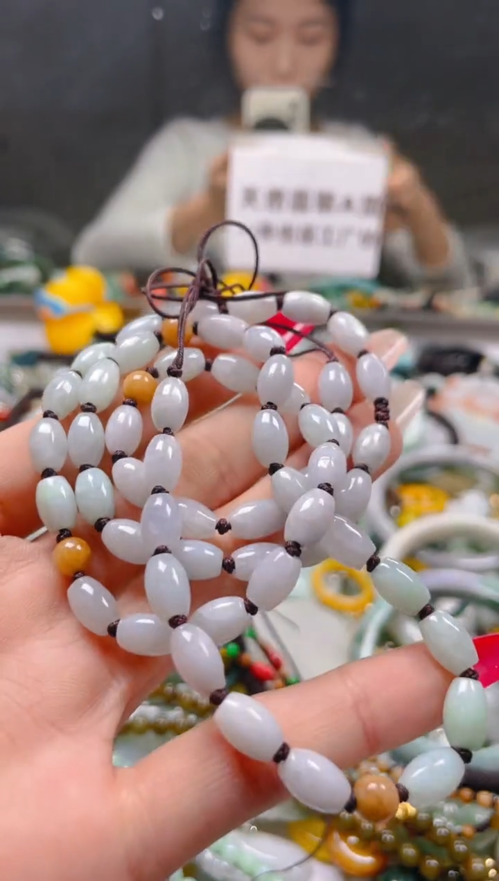 【闪购商品】翡翠颈饰未镶嵌5-6MM/G/翡翠A货一图一物