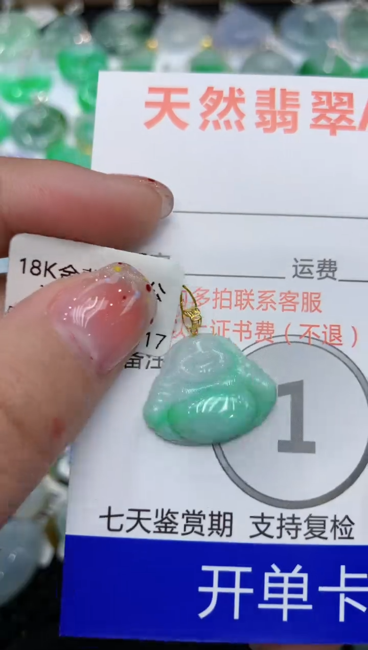 【闪购商品】翡翠颈饰18K金镶嵌111111111111