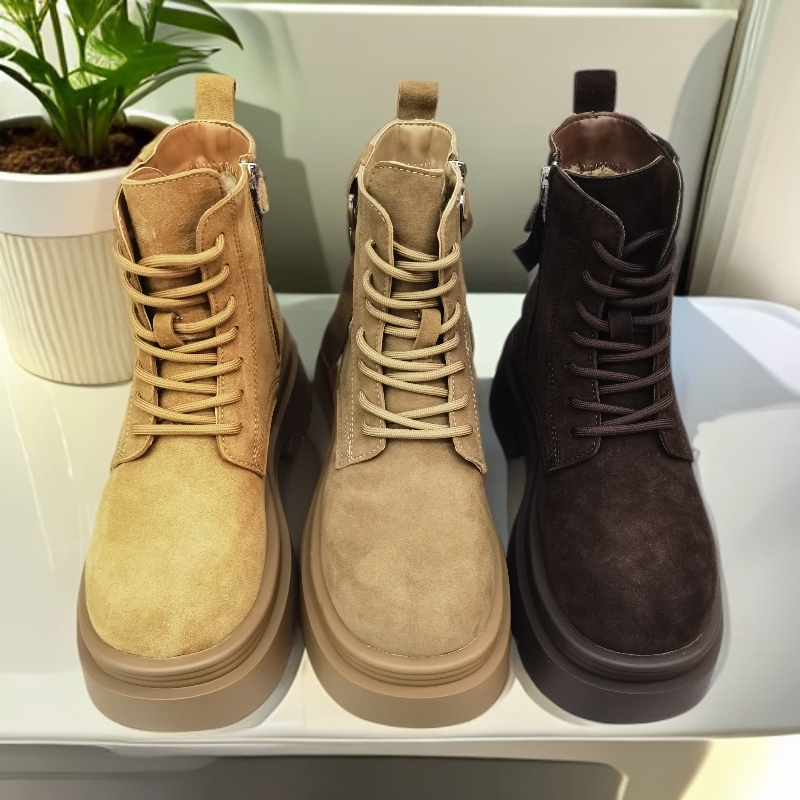 001（SU-001）大棉298常规款拼色修面皮马丁靴休闲风胶粘防脏保暖