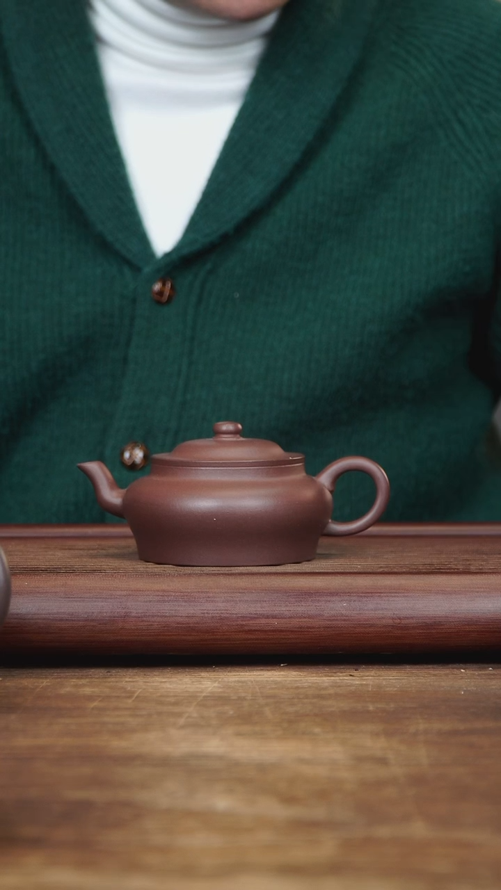 【闪购商品】紫砂茶壶190ml 全手旭帽 底槽清