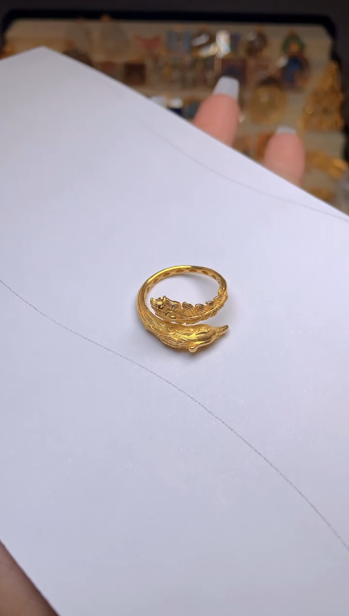 【闪购商品】18K金戒指/指环凤凰戒指