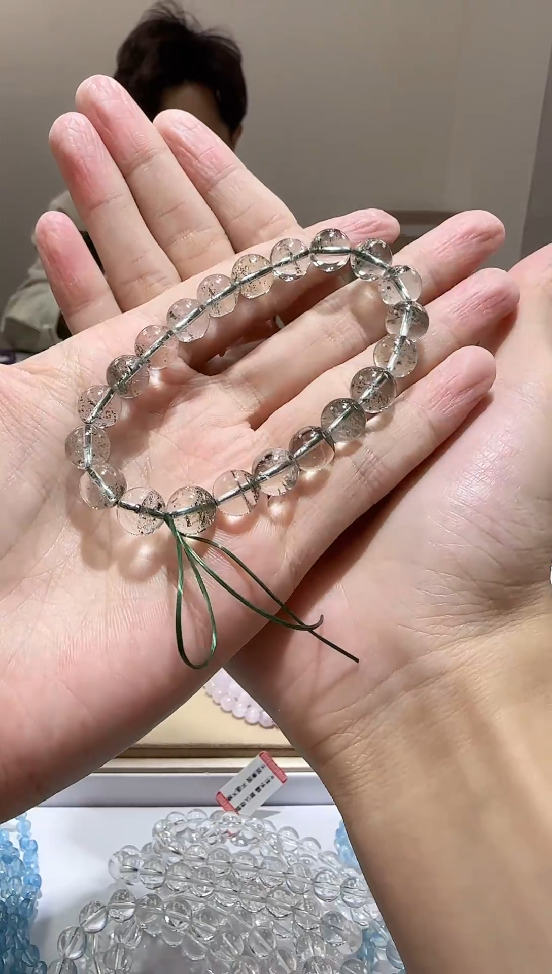 【闪购商品】水晶手链未镶嵌天然巴西绿幽灵千层9
