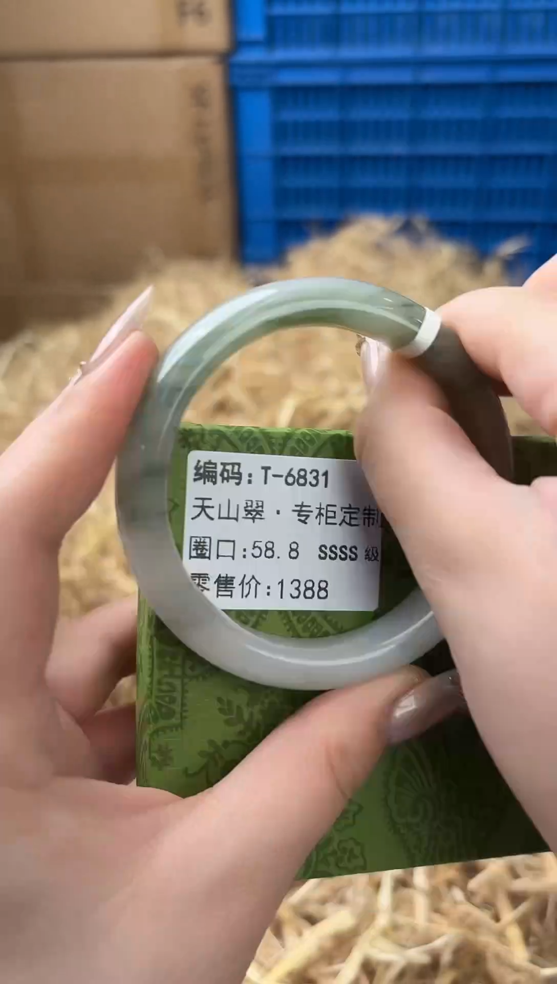 未镶嵌手镯石英质玉T-6831