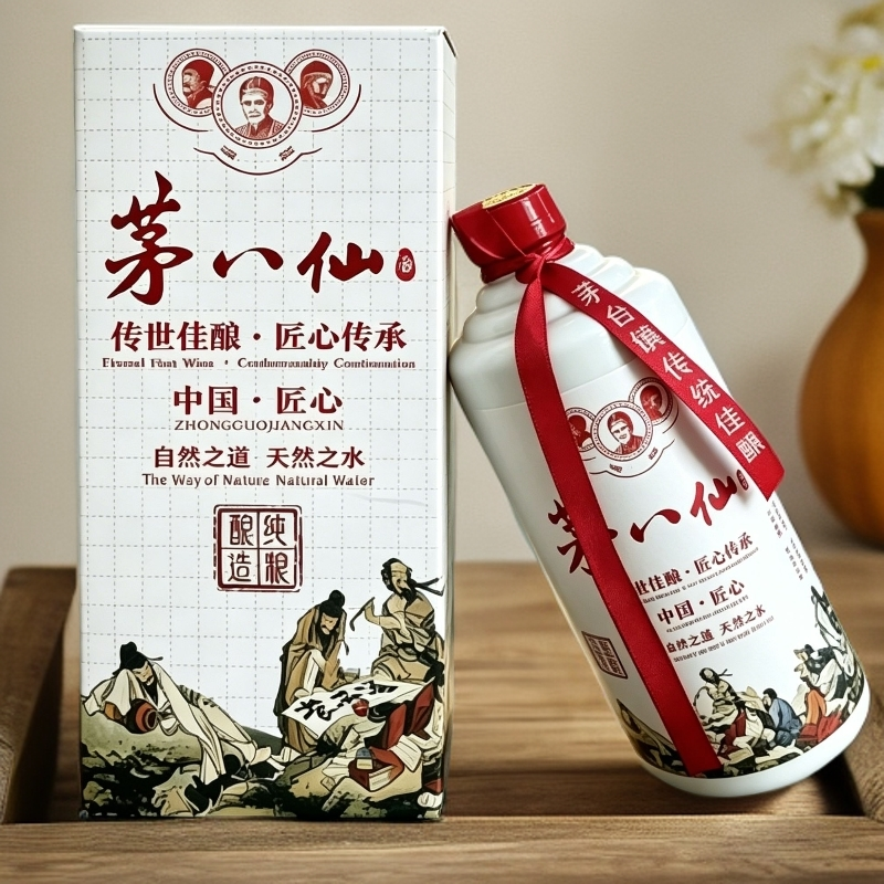 新洺茅八仙酒（八仙过海-马年限定）浓香型白酒400ml1瓶52度52度400
