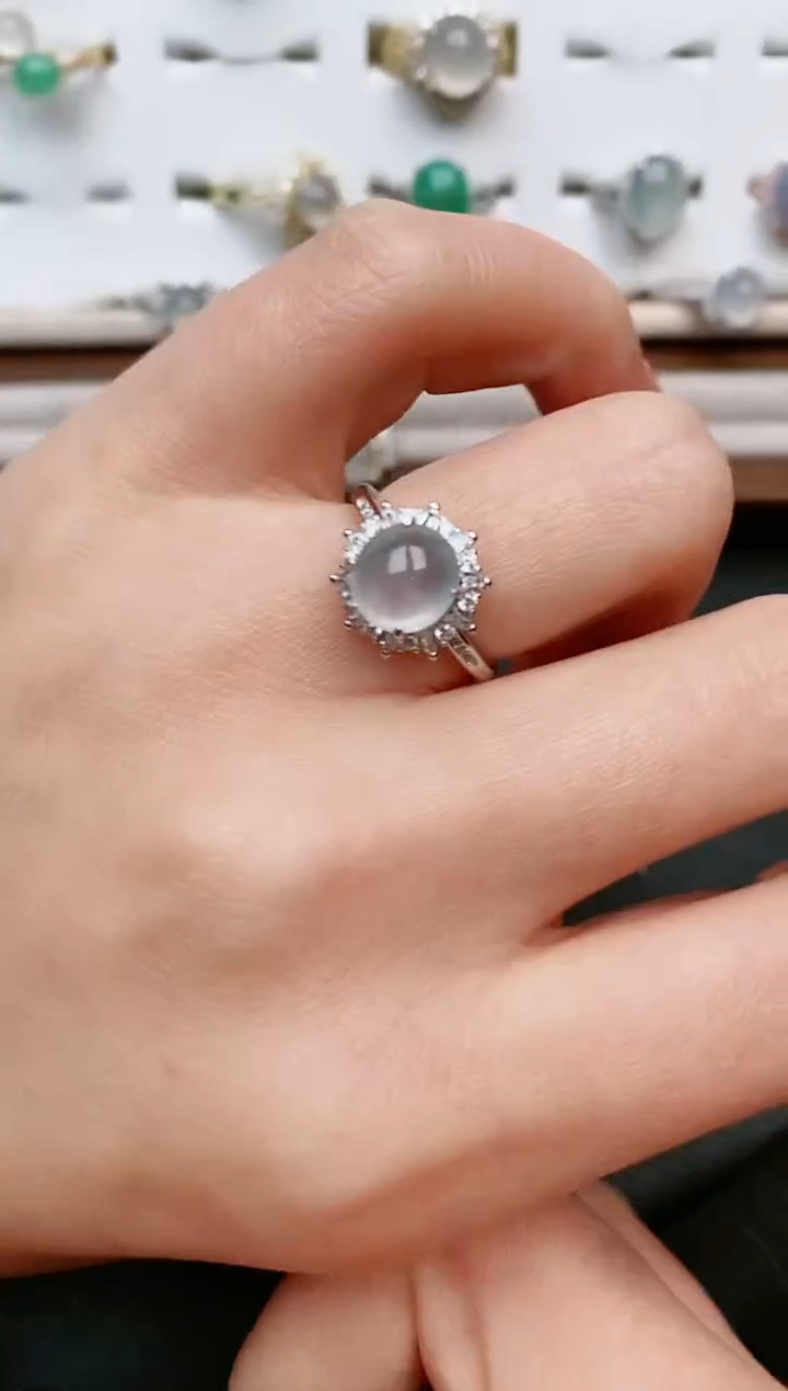 【闪购商品】翡翠戒指银S925镶嵌.....