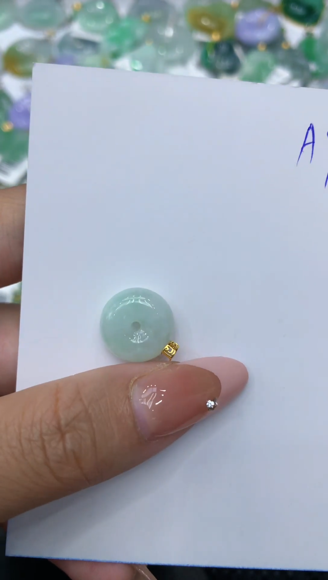 【闪购商品】翡翠颈饰18K金镶嵌111111111