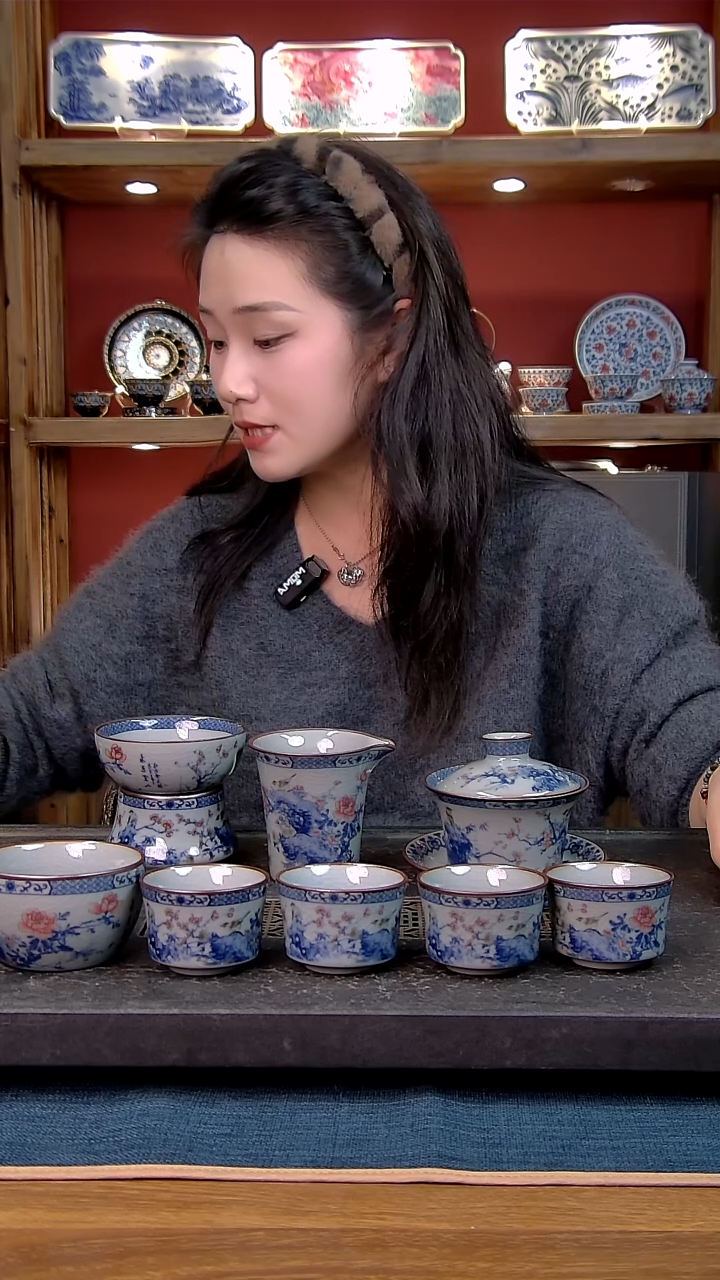 简装家用款8件套 老陶泥开片纹陶瓷茶具