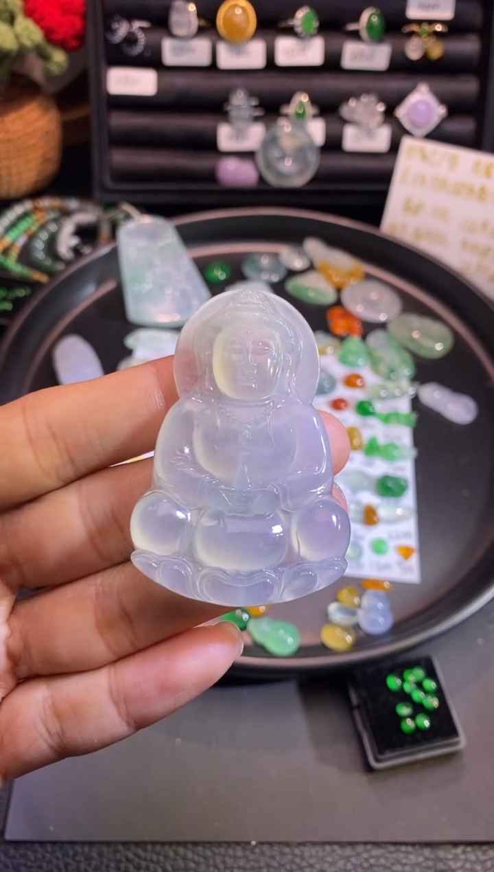 【闪购商品】翡翠挂件未镶嵌观音