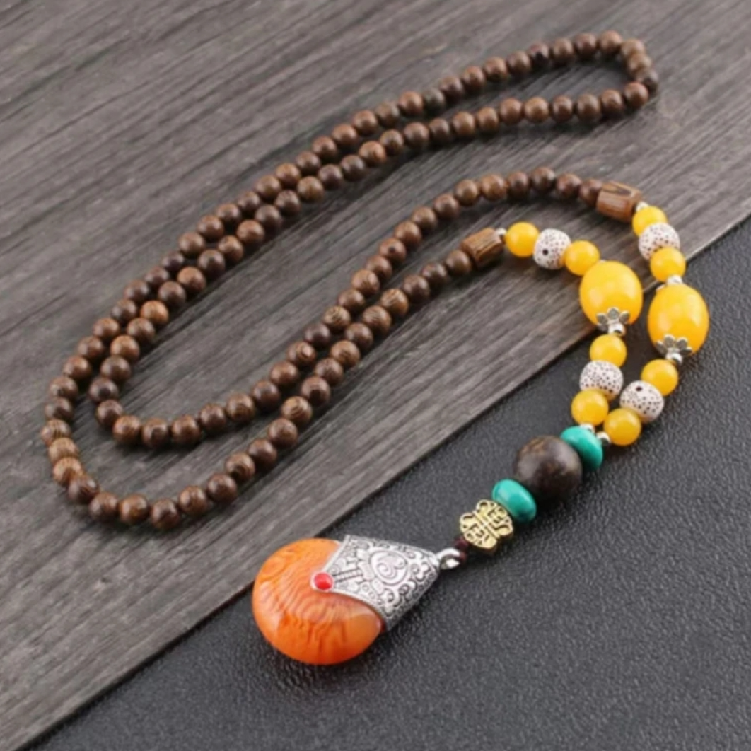 309 精品花梨项链wy309（无礼盒）