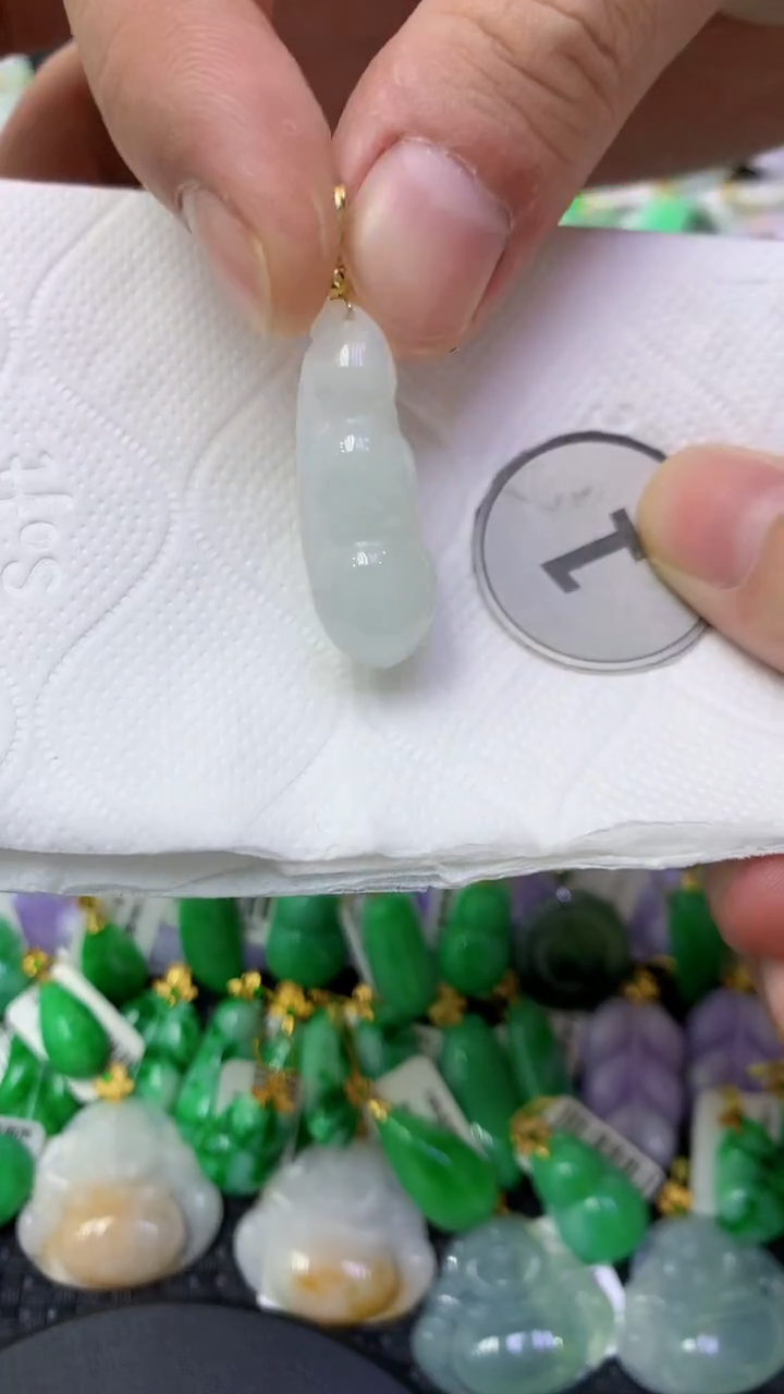 颈饰未镶嵌翡翠天然缅甸翡翠A货