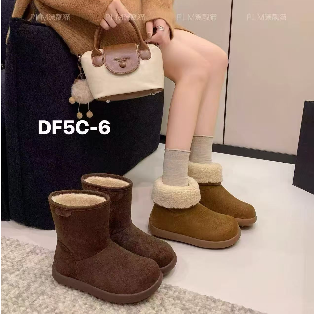 厚款雪地靴冬季勃肯短靴