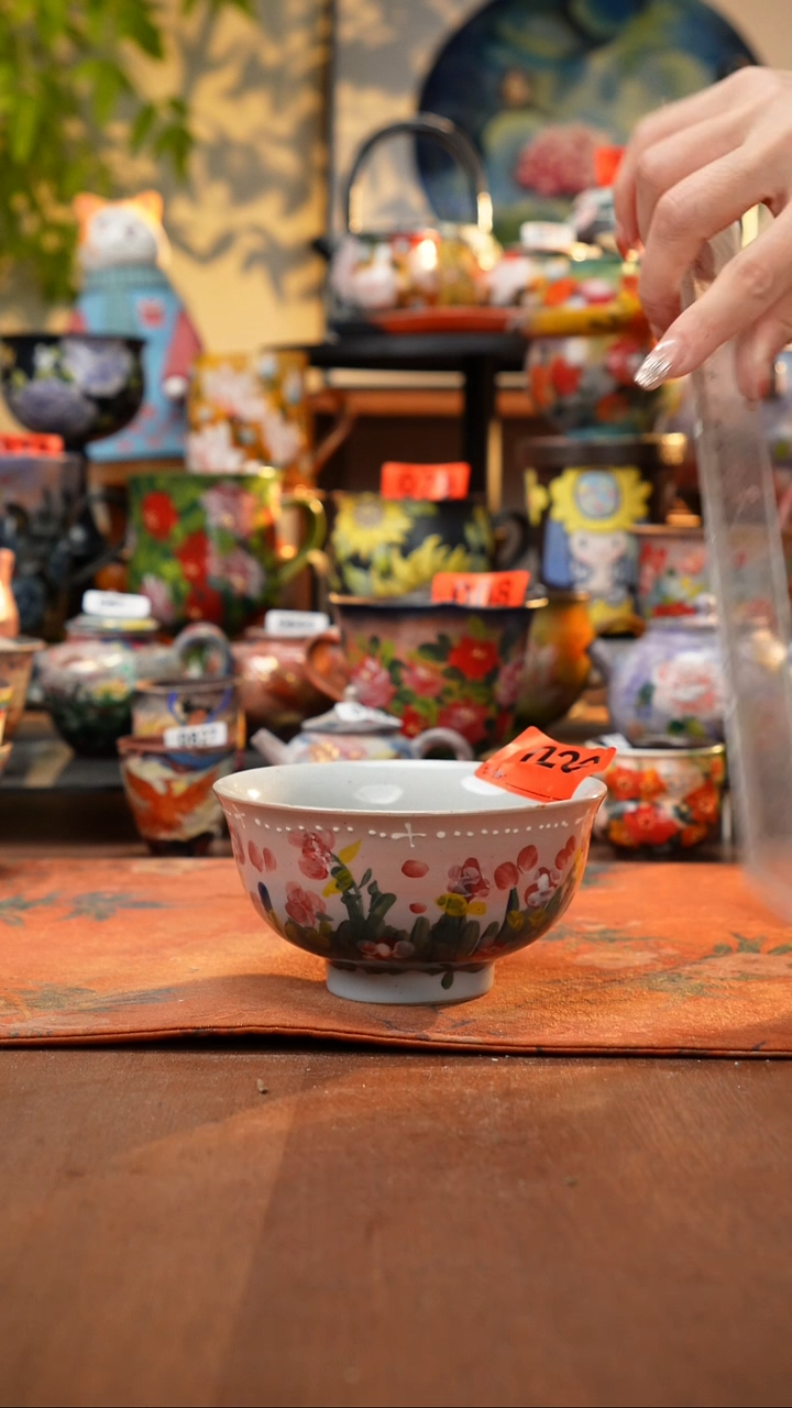 瓷片景德镇手工手绘026
