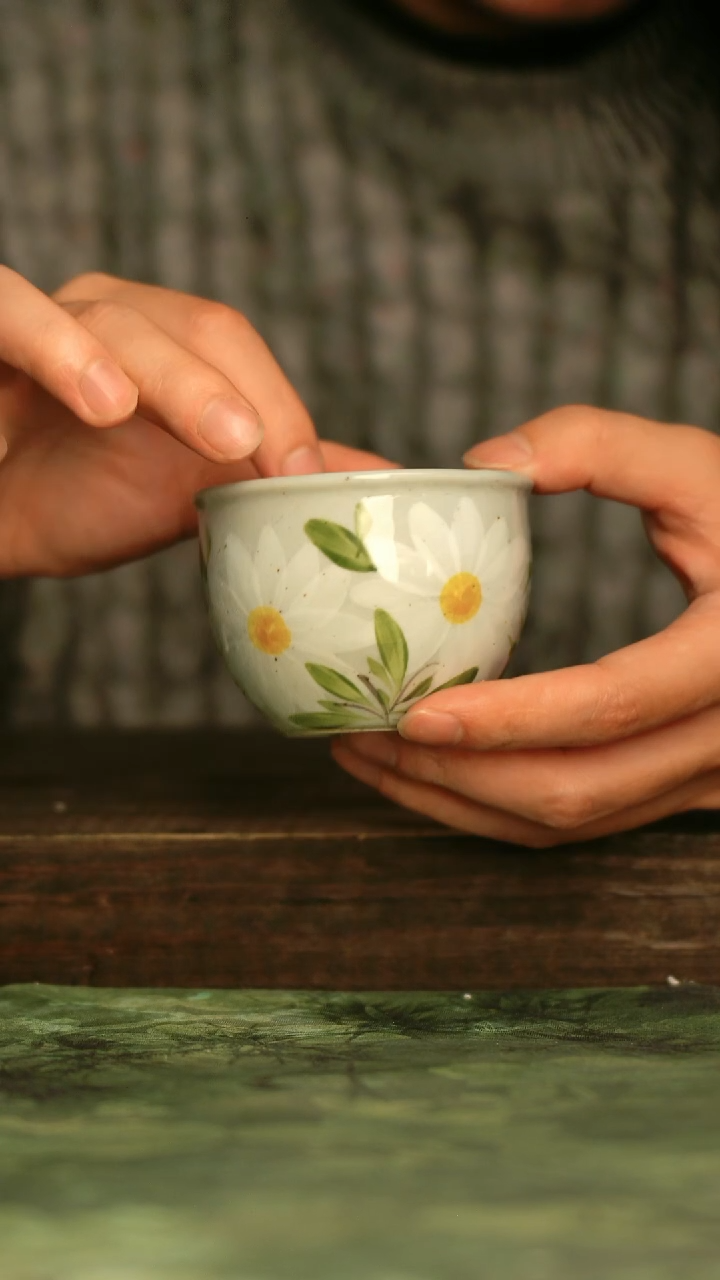 瓷器青诗集手工手绘瓷器