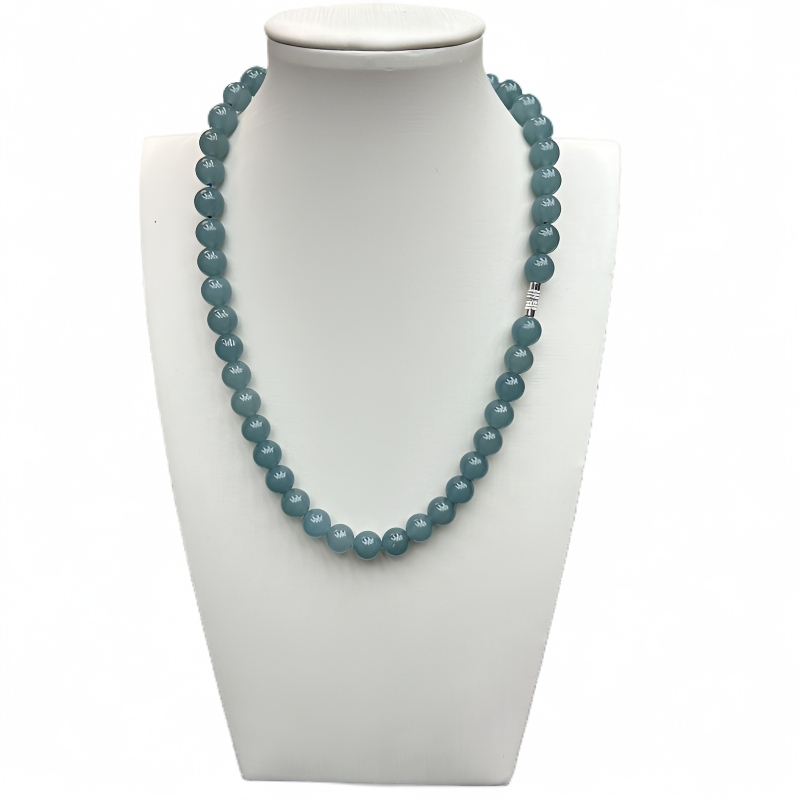 A908且沫蓝国风10mm精品妈妈项链