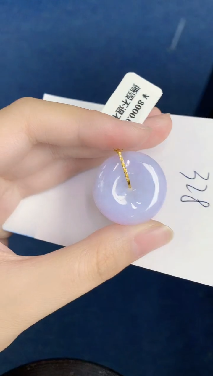 翡翠18K金镶嵌颈饰000000000