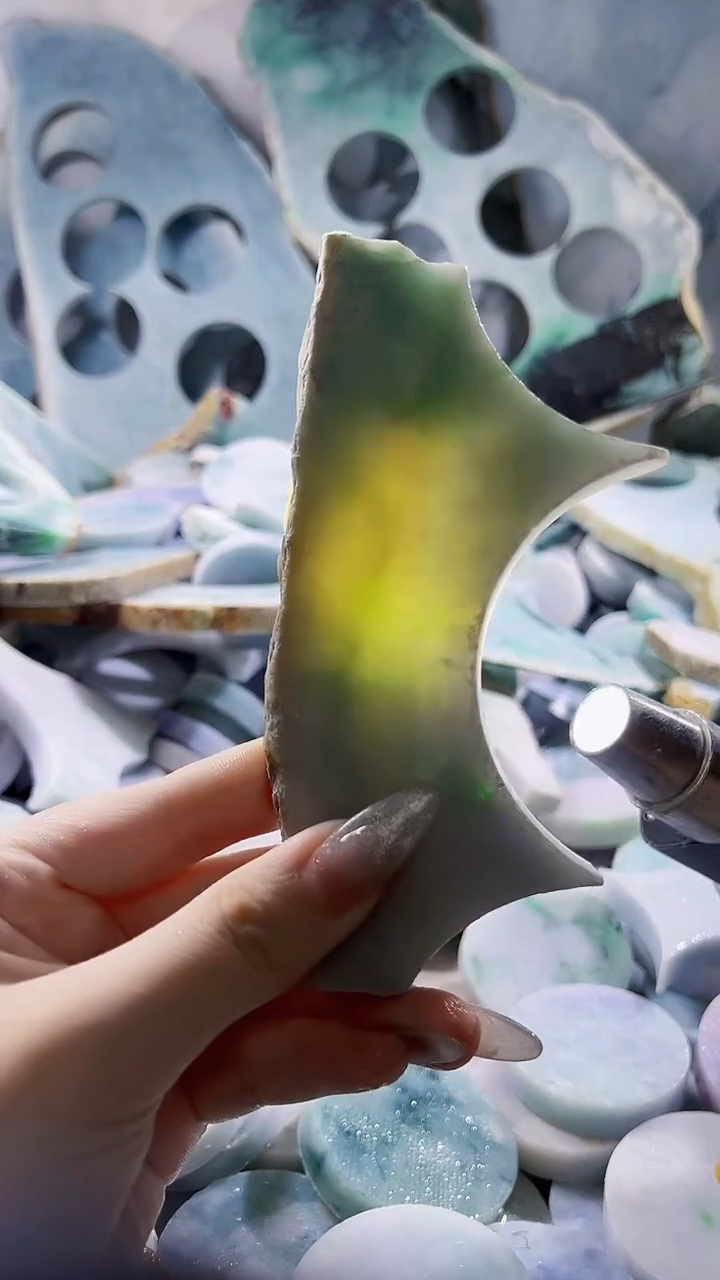 翡翠裸石缅甸翡翠A货晴5653