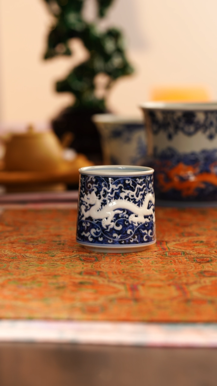 【闪购商品】锦玉青韵王琳窑堆雕双龙