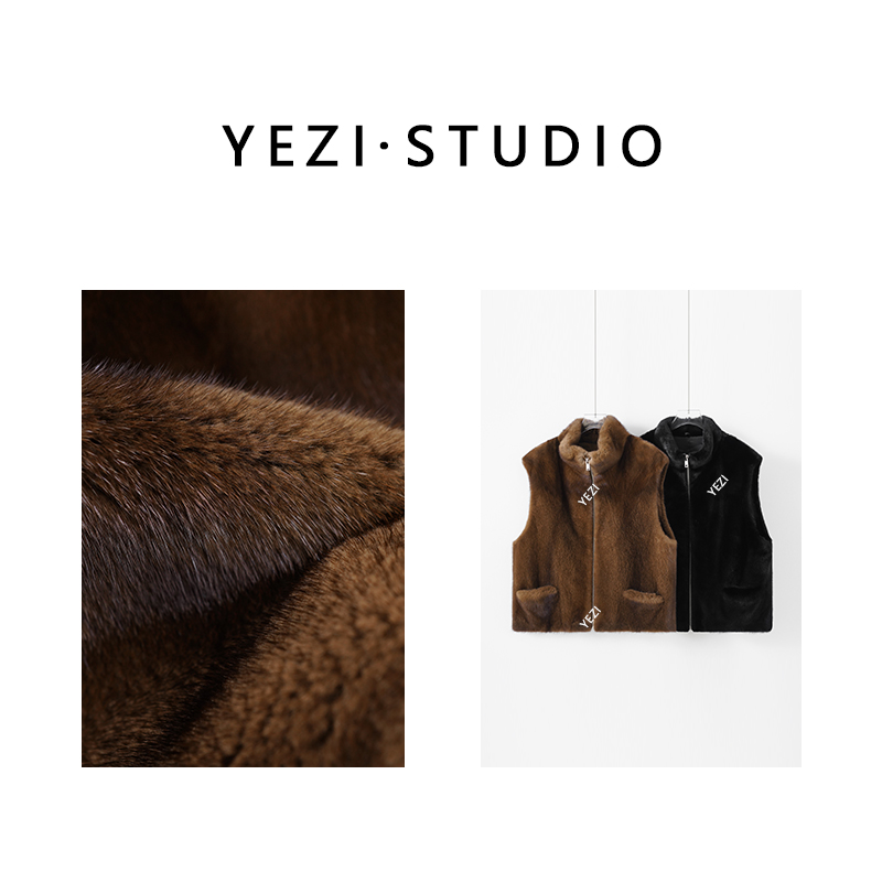 【现货速发】【京圈女孩】丹麦天.然无染色原色马甲皮.草25331001