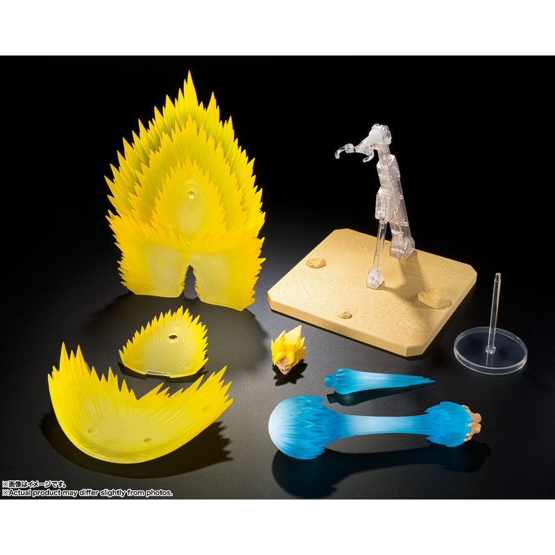 射手31 TAMASHII【龙珠】SHF 超级赛亚人孙悟空特效件套装-龟派气功