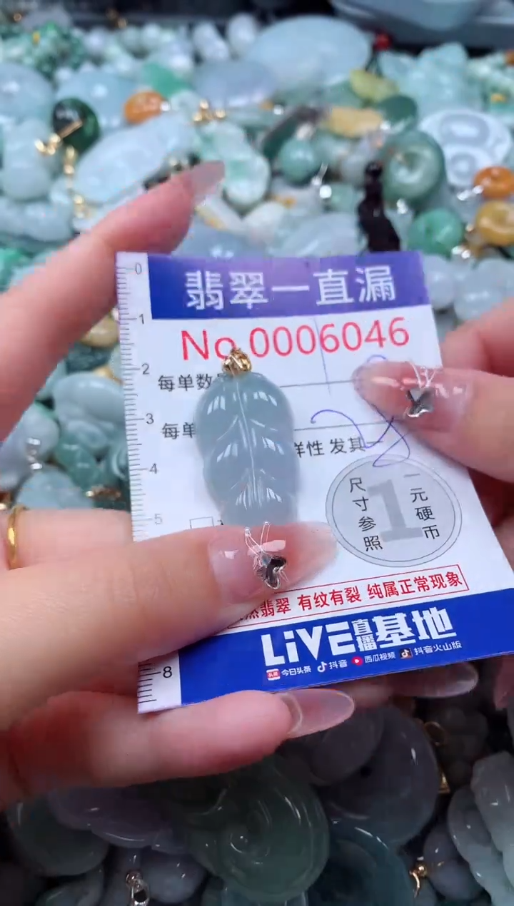 翡翠未镶嵌吊坠(不含链)6046