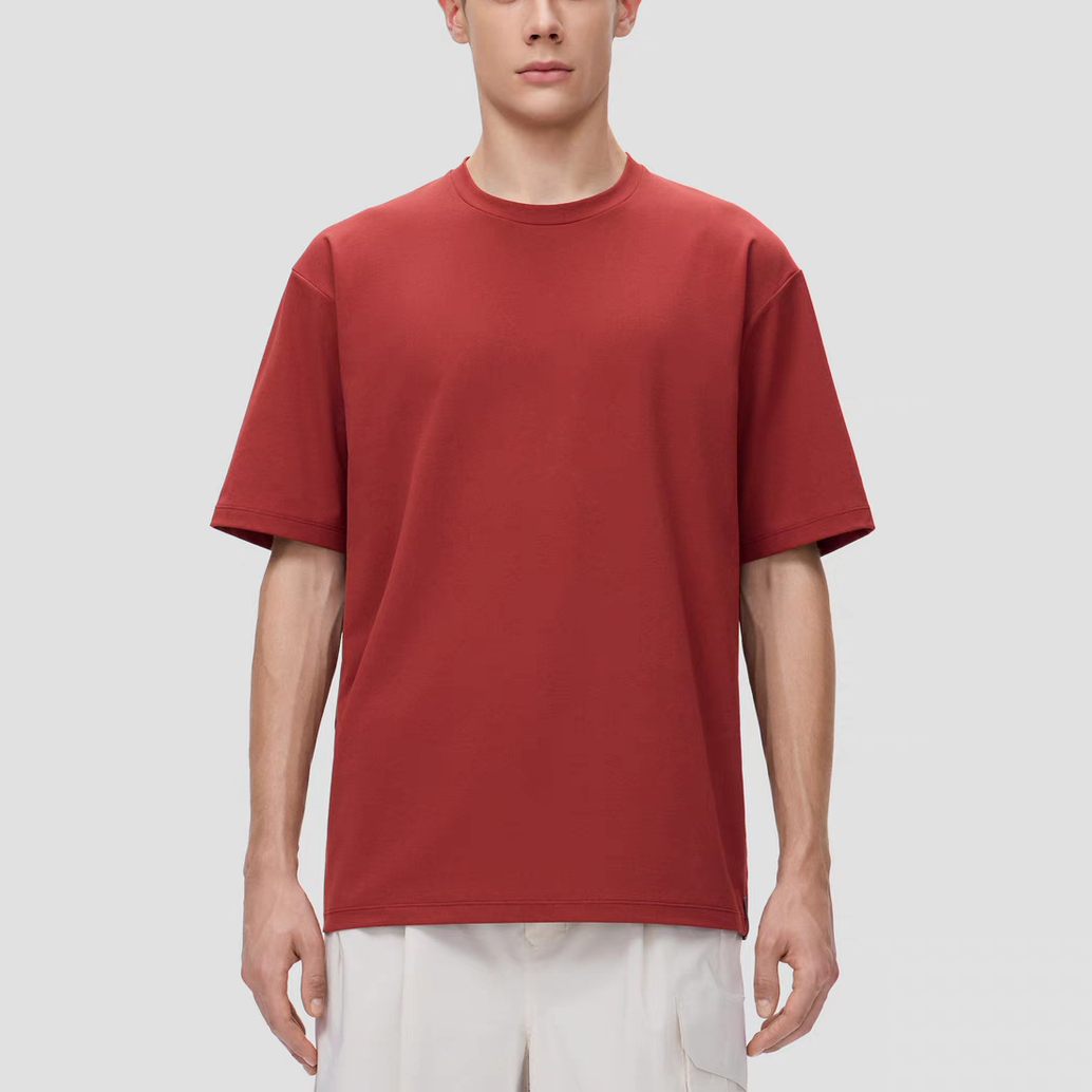 SC25501夏季舒服纯棉吸汗透气后背图案印花休闲圆领T恤