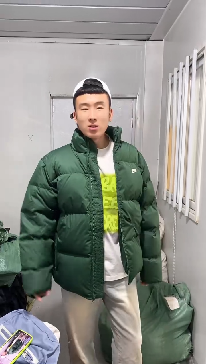 绿色面包服 直播间过款 尺码180XL