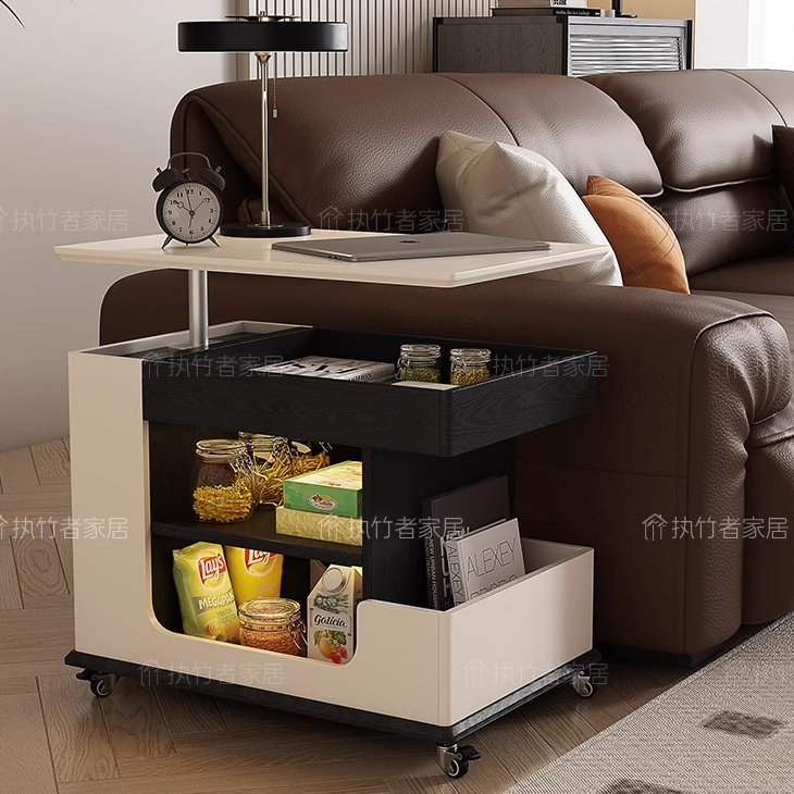 实木边几沙发移动角几床头边柜客厅家用小推车置物架茶几小桌子