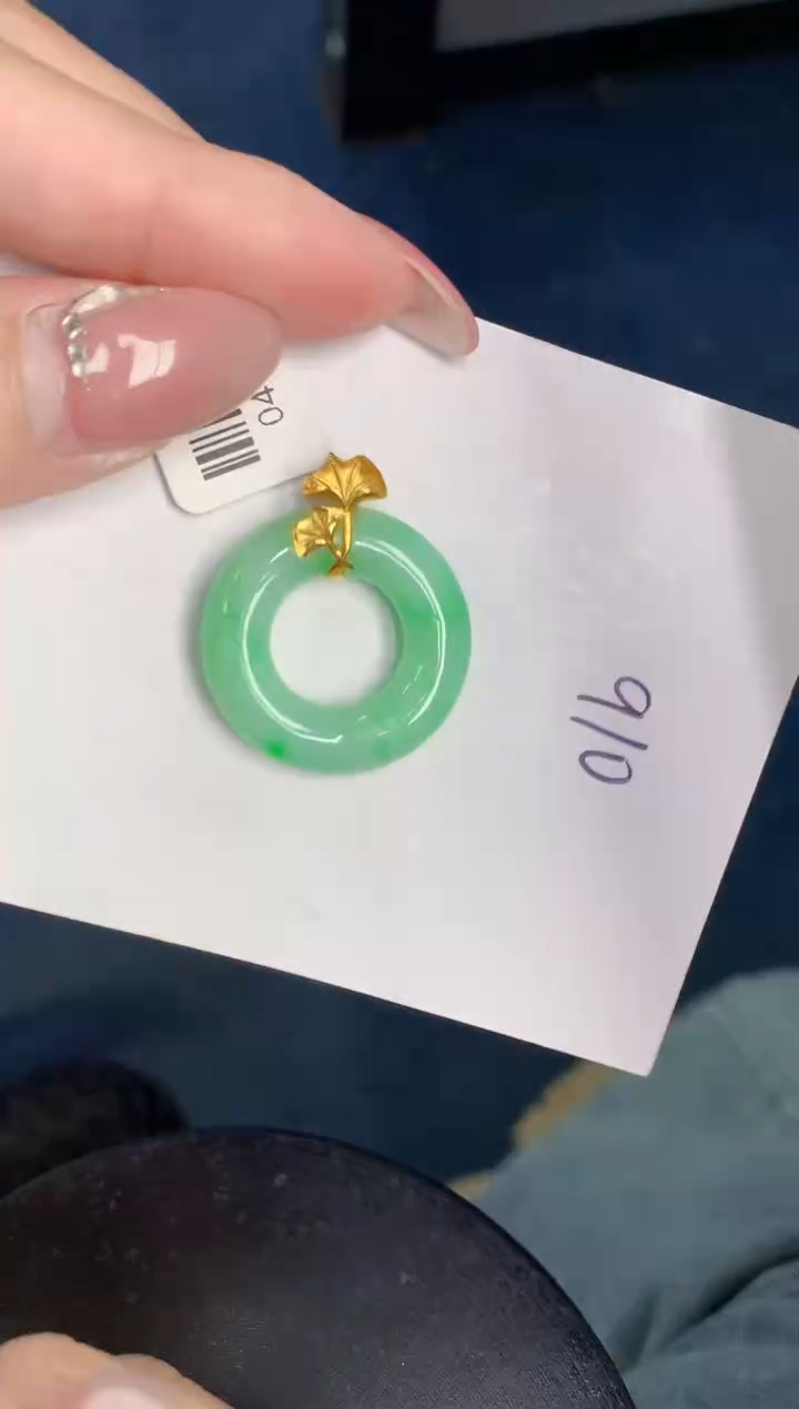 【闪购商品】翡翠颈饰18K金镶嵌000000000