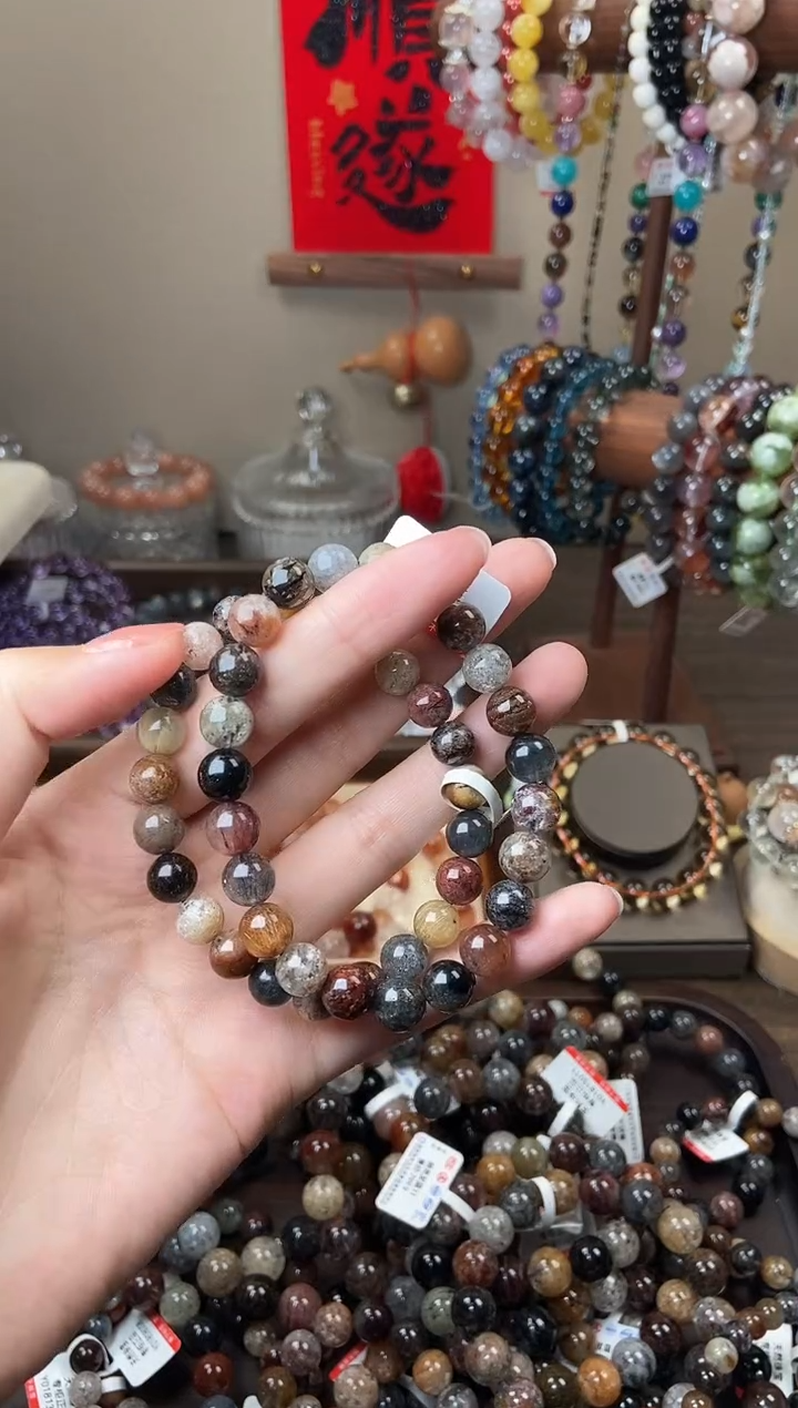 未镶嵌手链水晶8mm四季幽灵