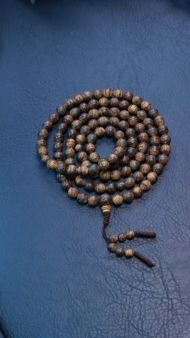 【闪购商品】沉香手串0.8*108金星菩萨棋沉水多圈40克+