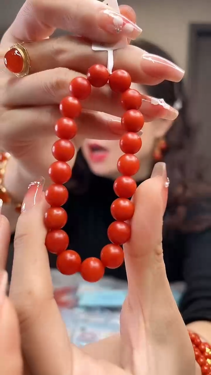 【闪购商品】南红玛瑙圆珠手串未镶嵌9mm