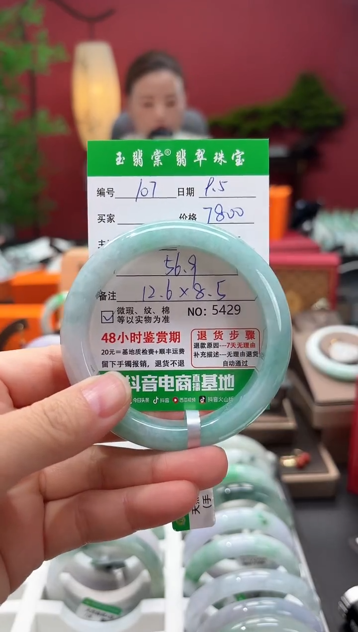 未镶嵌手镯翡翠翡翠107