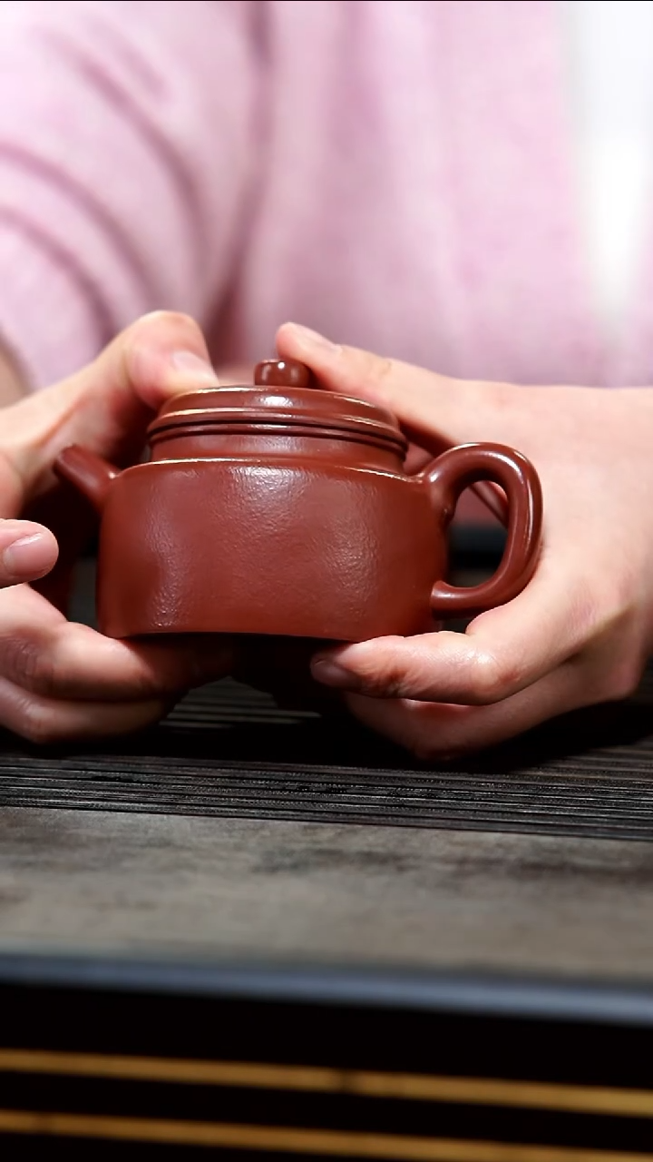 【闪购商品】紫砂茶壶13-微瑕全手朱泥德钟180cc