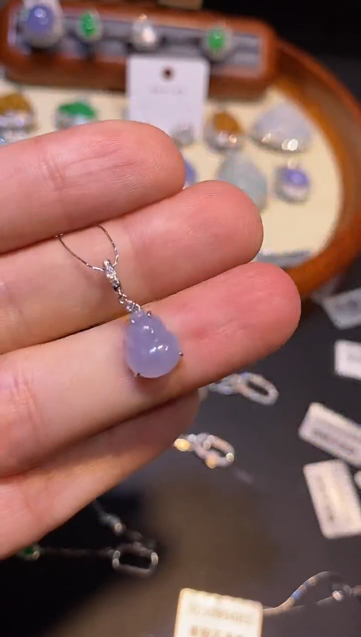 【闪购商品】翡翠18K金镶嵌吊坠(不含链)吊坠