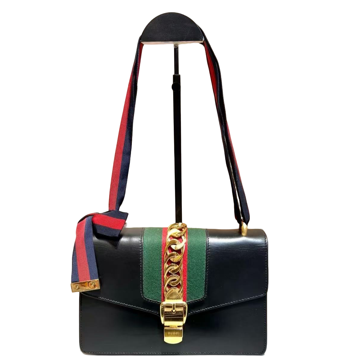 99新 GUCCI/古驰 【TVB识货】古驰黑金塞尔维亚中号