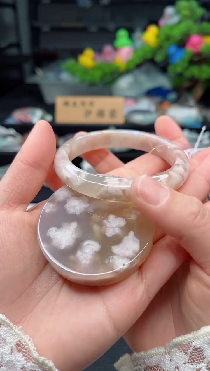 【闪购商品】石英质玉未镶嵌手镯58圈口（赠品镯心）3779038