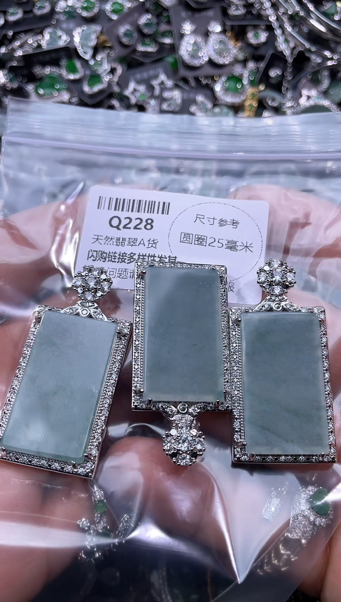 【闪购商品】翡翠颈饰未镶嵌Q228多样性发其一