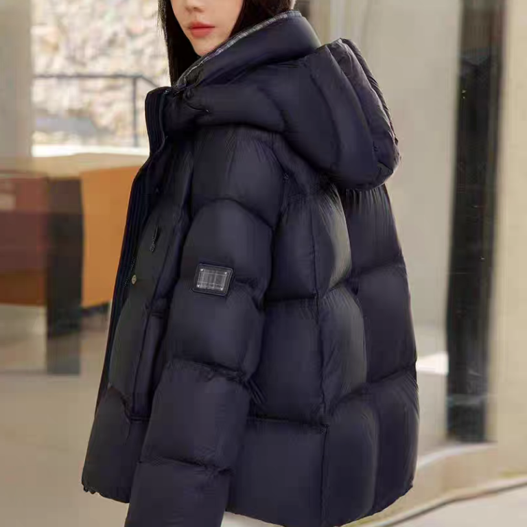 【进口品质】鄂尔2025新款保暖加厚连帽鹅绒羽绒服外套D491阳洋